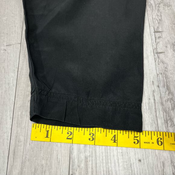 Vintage Black Silk 3/4 Sleeve Rainbow Polka Dot Stones Blouse Shirt Medium - Picture 9 of 9